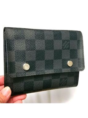 Louis Vuitton Damier Graphite Passport Holder Travel Wallet Case